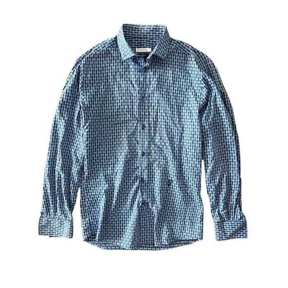 Versace Collection Men’s Button Down Sz 39 Blue - Picture 1 of 6